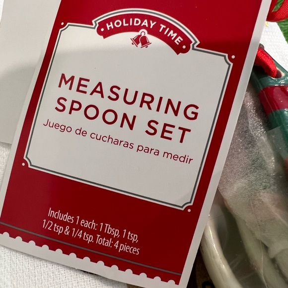 NWT 🎅🏽Elf Ceramic Nesting Measuring Spoon Set Holiday Christmas 🎄 - Picture 4 of 4